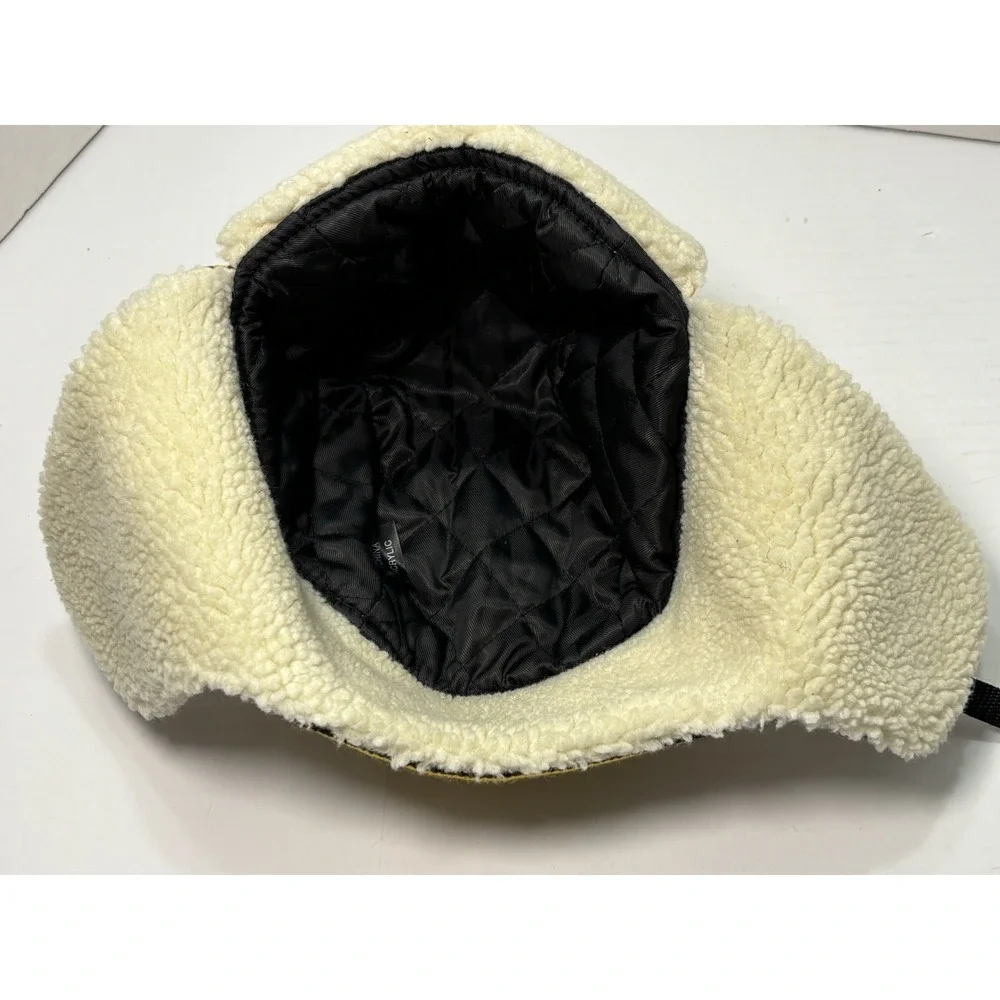 Pittsburgh Trapper Hat Quilted /Sherpa Lined Winter Cap Pirates Steelers Colors‎